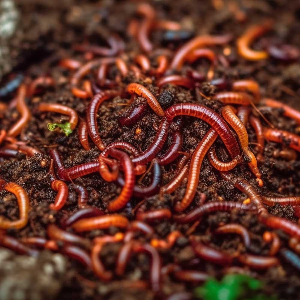 live earthworms
